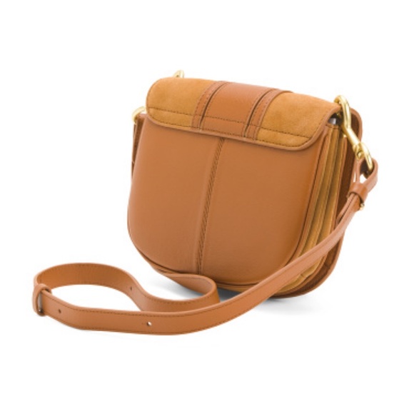 See by Chloé Hana Leather Crossbody Suede O-Ring Flap Closure - Picture 8 of 11